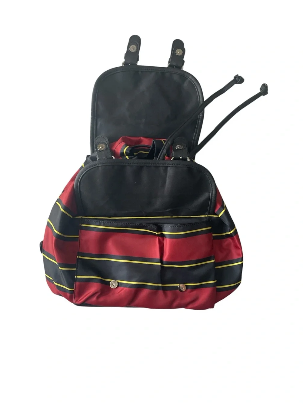 Harry Potter Hogwarts School Backpack Burgundy Black Striped